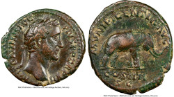 Antoninus Pius (AD 138-161). AE as (27mm, 11.65 gm, 10h). NGC Choice VF 5/5 - 3/5. Rome, AD 148-149. ANTONINVS AVG-PIVS P P TR P XII, laureate head of...