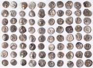 ANCIENT LOTS. Celtic. Gaul. Ca. mid 1st century BC. Lot of forty (40) AR quinarii. VG-VF. Includes: Forty AR quinarii, various types and tribes. SOLD ...