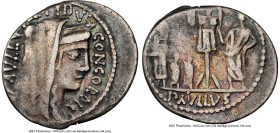 ANCIENT LOTS. Roman Republic. L. Aemilius Lepidus Paullus and L. Scribonius Libo (ca. 62 BC). Lot of two (2) AR denarii. NGC Fine-Choice Fine, brushed...