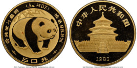 People's Republic gold "Panda" 50 Yuan (1/2 oz) 1983 MS68 NGC, Shanghai mint, KM71. Panda Bullion series. HID09801242017 © 2024 Heritage Auctions | Al...