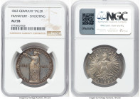 Frankfurt. Free City "Shooting Festival" Taler 1862 AU58 NGC, Frankfurt am Main mint, KM370, AKS-44. HID09801242017 © 2024 Heritage Auctions | All Rig...