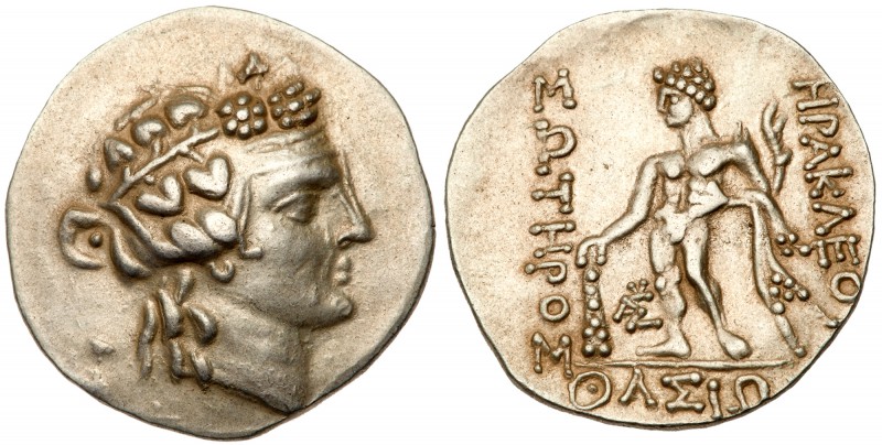 Eastern Europe, Imitating Thasos. Late 2nd-1st centuries BC. Silver Tetradrachm ...