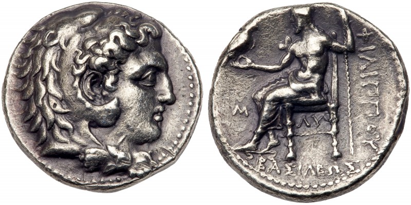 Macedonian Kingdom. Philip III Arrhidaios. Silver Tetradrachm (16.87 g), 323-317...