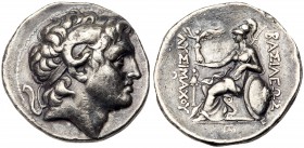 Thracian Kingdom. Lysimachos. Silver Tetradrachm (16.17 g), as King, 306-281 BC. VF