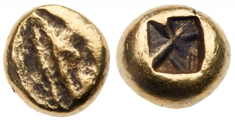 Ionia, Uncertain mint. Electrum 1/24 Stater (0.75 g), 6th Century BC. Flattened ...