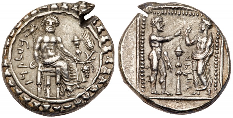 Cilicia, Tarsos. Datames. Silver Stater (10.75 g), Satrap, 384-361/0 BC. Struck ...