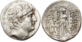 Seleukid Kingdom. Antiochos VII Euergetes. Silver Tetradrachm (16.51 g), 138-129 BC. EF