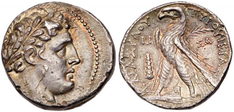 Phoenicia, Tyre. Silver Shekel (14.35 g), ca. 126/5 BC-AD 65/6. CY 10 (64/3 BC)....