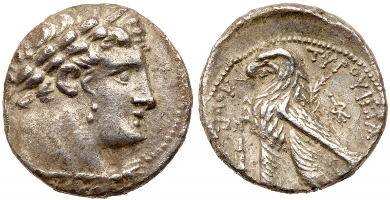 Phoenicia, Tyre. Silver 1/2 Shekel (6.78 g), ca. 126/5 BC-AD 65/6. CY 2 (125/4 B...