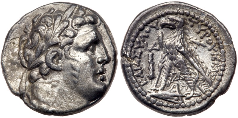 Phoenicia, Tyre. Silver 1/4 Shekel (3.24 g), ca. 126/5 BC-AD 65/6. CY 4 (123/2 B...