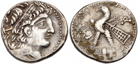 Philistia, Askalon. Silver Tetradrachm (13.62 g), 98/7-54/3 BC. VF