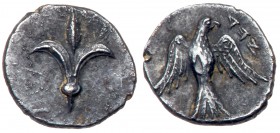 Judaea, Yehud (Judah). Silver 1/2 Gerah (0.37 g), ca. 375-332 BCE. EF