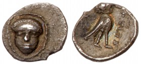 Judaea, Yehud (Judah). Hezekiah. Silver 1/2 Ma'ah Obol (0.21 g), ca. 333/2-302/1 BCE. EF