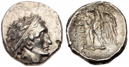 Judaea, Yehud. Ptolemy II Philadelphos. Silver Ma'ah Obol (0.76 g), 285-246 BCE. EF
