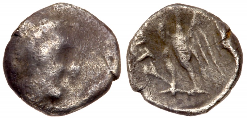 Judaea, Ptolemaic occupation. Ptolemy II Philadelphos. Silver 1/4 Ma'ah Obol - T...