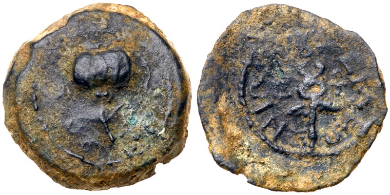 Judaea, Herodian Kingdom. Herod I. &AElig; 2 Prutot (3.57 g), 40 BCE-4 CE. Uncer...
