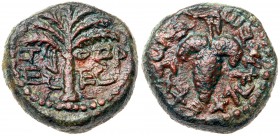Judaea, Bar Kokhba Revolt. Æ Small Bronze (6.93 g), 132-135 CE. EF