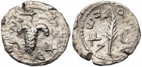 Judaea, Bar Kokhba Revolt. Silver Zuz (1.55 g), 132-135 CE. VF