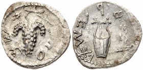 Judaea, Bar Kokhba Revolt. Silver Zuz (3.17 g), 132-135 CE. VF