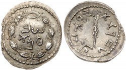 Judaea, Bar Kokhba Revolt. Silver Zuz (2.83 g), 132-135 CE. EF