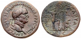 Vespasian. Æ Sestertius (25.51 g), AD 69-79. VF