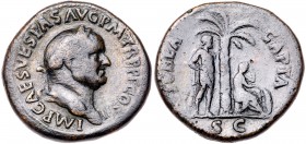Vespasian. Æ Sestertius (24.49 g), AD 69-79. F