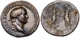 Vespasian. Æ Sestertius (26.42 g), AD 69-79. VF
