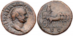Titus. Æ Sestertius (24.92 g), as Caesar, AD 69-79. VF