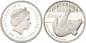 Australia. Platinum 200 Dollars, 2002. PF