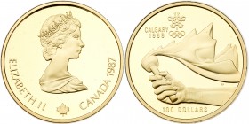 Canada. 100 Dollars, 1987. PF