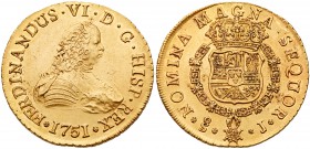 Chile. 8 Escudos, 1751-So J. NGC UNC