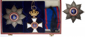 German States: Oldenburg. Home and Merit order of Duke Peter Friedrich Ludwig Grand Commander set in original red lether