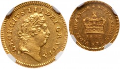 Great Britain. Third Guinea, 1803. NGC MS63