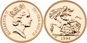 Great Britain. 5 Pounds, 1995-U. BU