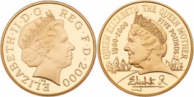 Great Britain. 5 Pounds, 2000. PF
