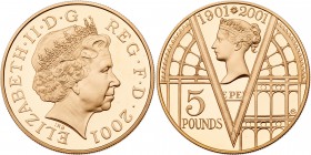 Great Britain. 5 Pounds, 2001. PF