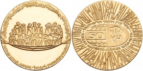 Israel. Keren Hayesod (United Israel Appeal), State Gold Medal, 1970. BU