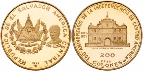 Salvador. 100 and 200 Colones, 1971. PF
