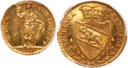 Switzerland: Bern. ½ Duplone, 1797. PCGS MS64