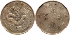 China: Kiangnan. Dollar, CD (1899). NGC AU55