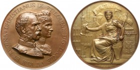 Great Britain. Bronze Medal, 1893. NGC MS65