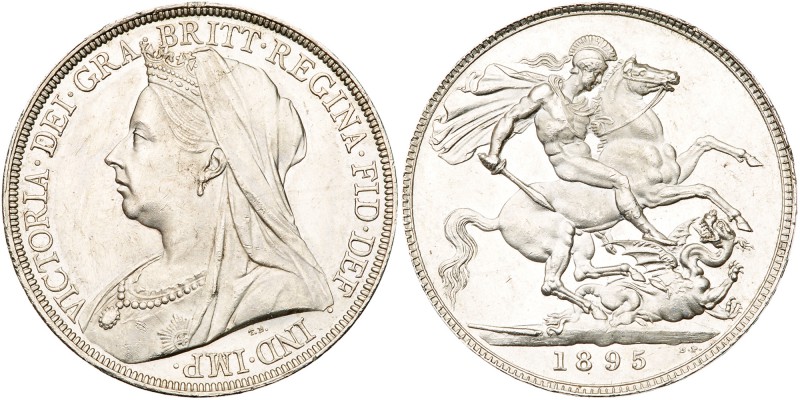 Great Britain. Old Head Crown, 1895. S.3937; ESC-308; Dav-108; KM-783. Victoria....