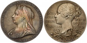 Great Britain. Diamond Jubilee medal struck in silver, 1897. UNC