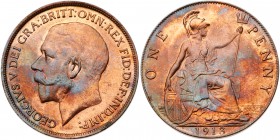 Great Britain. Penny, 1913. NGC MS64