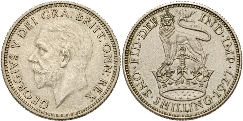 Great Britain. Matte Proof Shilling, 1927. S.4039; ESC-1440A (Rarity 7). George ...