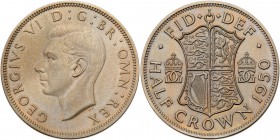 Great Britain. Matte Proof Halfcrown, 1950