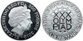 Great Britain. 500 Pounds, 2012. NGC PF70