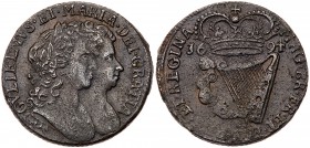 Ireland. Halfpenny, 1694