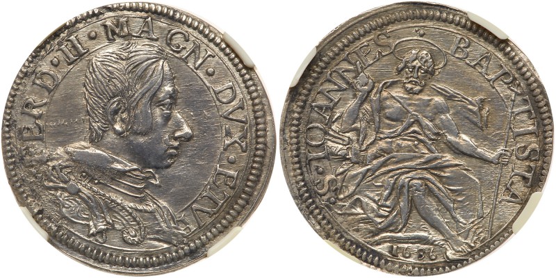 Italian States: Florence (Tuscany). Teston, 1636. CNI-XII-91. Ferdinando II de M...