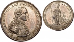 Spain. Proclamation (4 Reales) Medal, 1789. EF